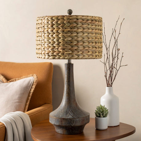 Modern European furniture - Braided Natural Seagrass Table Lamp - www.oroa.com