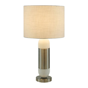 Modern European furniture - Silver Wrapped Marble Table Lamp - www.oroa.com