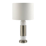 Modern European furniture - Silver Wrapped Marble Table Lamp - www.oroa.com