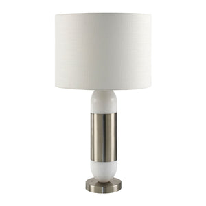   Silver Wrapped Marble Table Lamp | Oroa.com