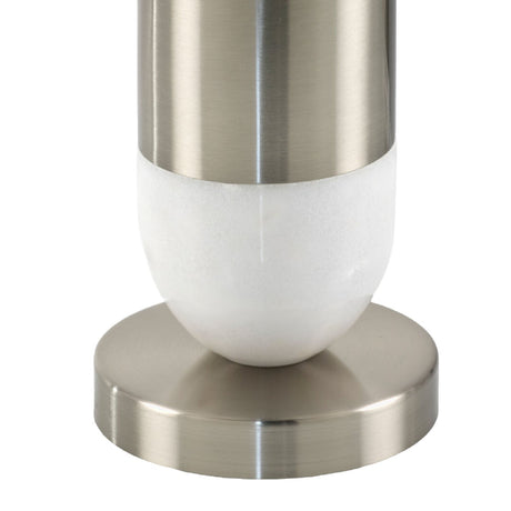 Modern European furniture - Silver Wrapped Marble Table Lamp - www.oroa.com