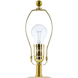 Modern European furniture - White Linen Modern Table Lamp - www.oroa.com