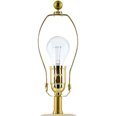 Modern European furniture - White Linen Modern Table Lamp - www.oroa.com