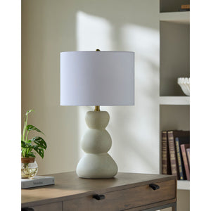   Modern European furniture - White Linen Modern Table Lamp - www.oroa.com | Oroa.com