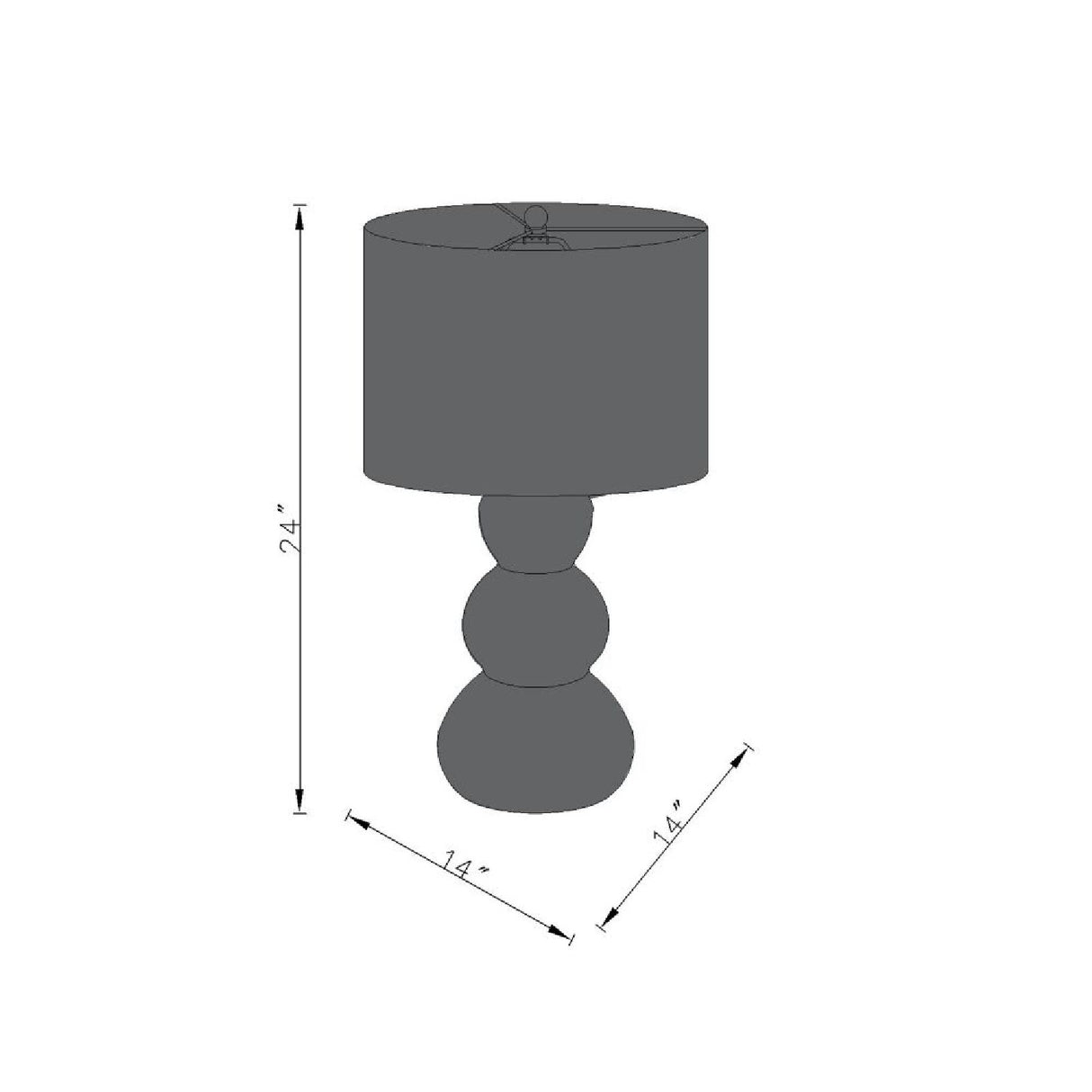   Modern European furniture - White Linen Modern Table Lamp - www.oroa.com | Oroa.com