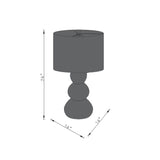 Modern European furniture - White Linen Modern Table Lamp - www.oroa.com