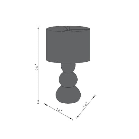 Modern European furniture - White Linen Modern Table Lamp - www.oroa.com