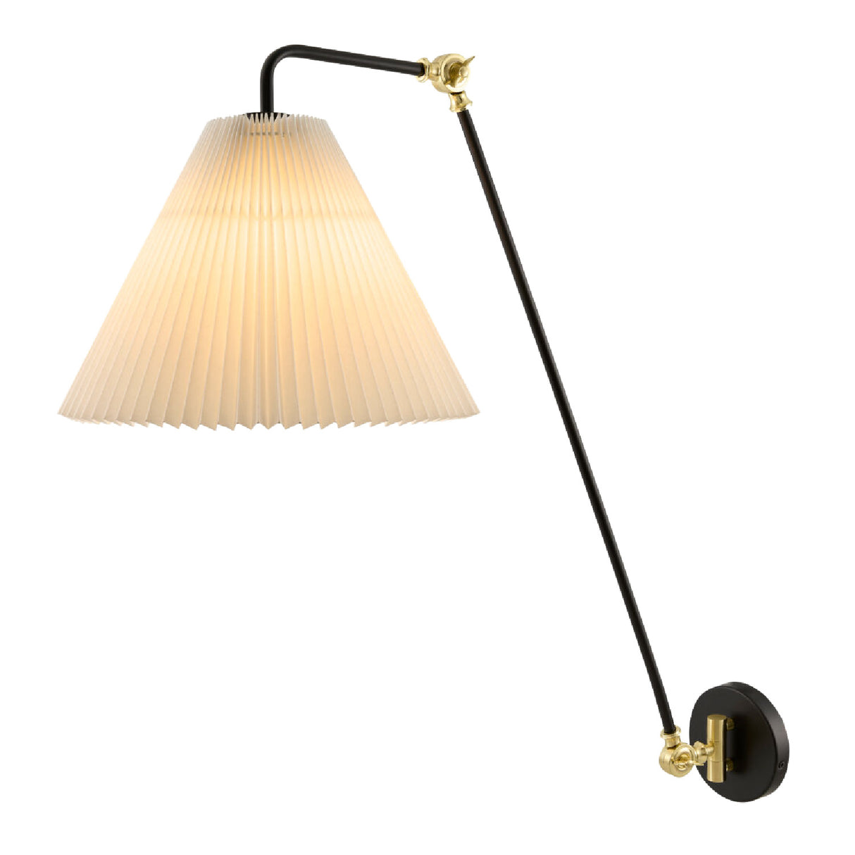   White Pleated Shade Wall Lamp | Oroa.com