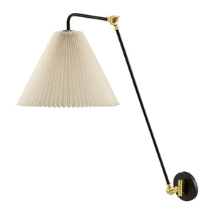   White Pleated Shade Wall Lamp | Oroa.com