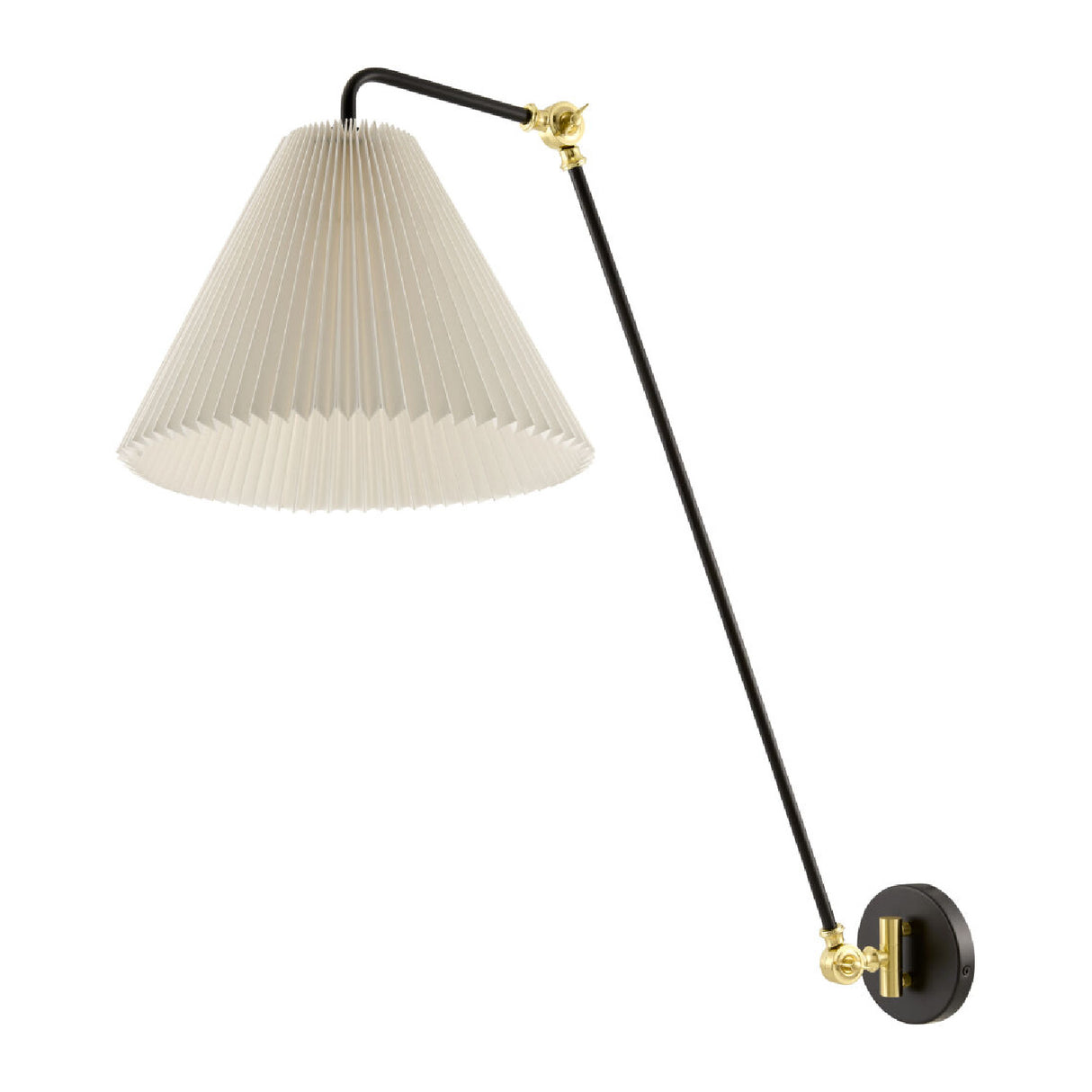   White Pleated Shade Wall Lamp | Oroa.com