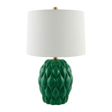 Modern European furniture - Reliefed Ceramic Accent Table Lamp - www.oroa.com