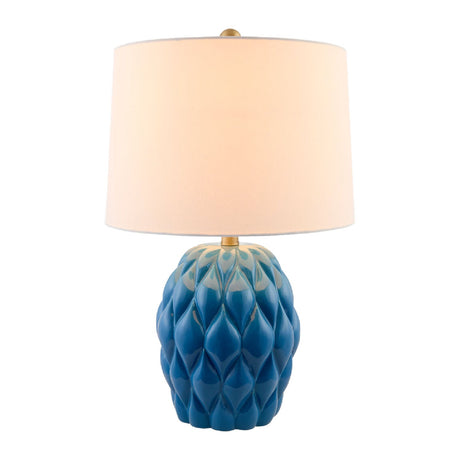 Modern European furniture - Reliefed Ceramic Accent Table Lamp - www.oroa.com