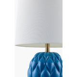Modern European furniture - Reliefed Ceramic Accent Table Lamp - www.oroa.com