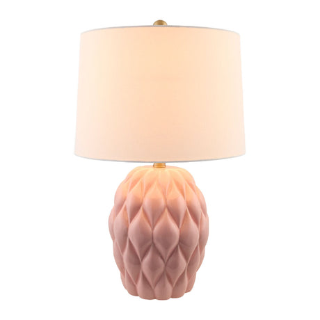 Modern European furniture - Reliefed Ceramic Accent Table Lamp - www.oroa.com