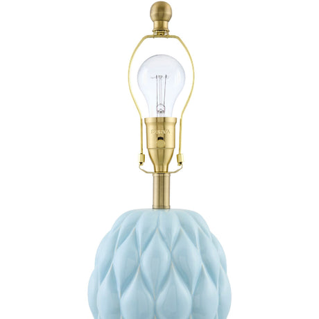 Modern European furniture - Reliefed Ceramic Accent Table Lamp - www.oroa.com