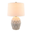 Modern European furniture - Reliefed Ceramic Accent Table Lamp - www.oroa.com