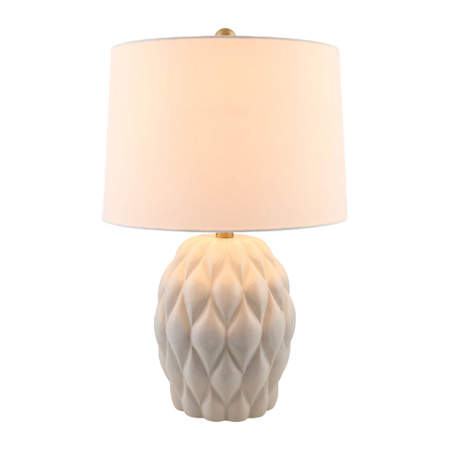 Reliefed Ceramic Accent Table Lamp | Kuda Home Cagli | Oroa.com
