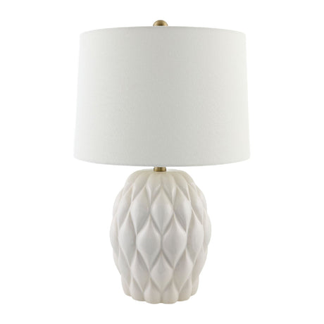 Modern European furniture - Reliefed Ceramic Accent Table Lamp - www.oroa.com