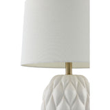 Modern European furniture - Reliefed Ceramic Accent Table Lamp - www.oroa.com