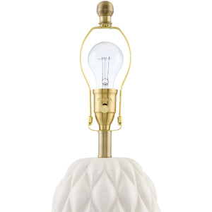   Reliefed Ceramic Accent Table Lamp | Oroa.com