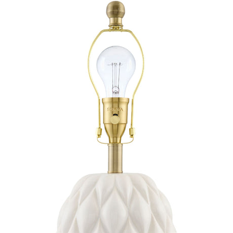 Modern European furniture - Reliefed Ceramic Accent Table Lamp - www.oroa.com