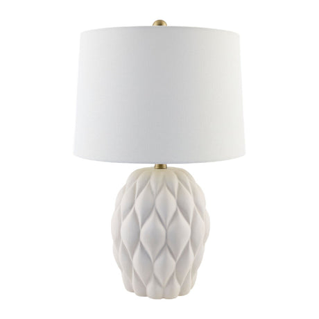 Modern European furniture - Reliefed Ceramic Accent Table Lamp - www.oroa.com