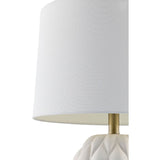 Modern European furniture - Reliefed Ceramic Accent Table Lamp - www.oroa.com
