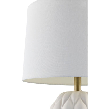 Modern European furniture - Reliefed Ceramic Accent Table Lamp - www.oroa.com