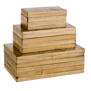   Modern European furniture - Natural Bamboo Garden Box Set (3) - www.oroa.com | Oroa.com