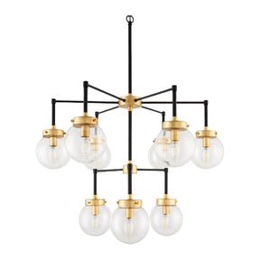 Modern European furniture - 9-Light Clear Glass Chandelier - www.oroa.com