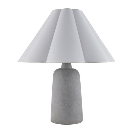 Modern European furniture - White Cotton Concrete Table Lamp - www.oroa.com