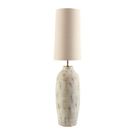  Painted Cream Cement Floor Lamp | Oroa.com