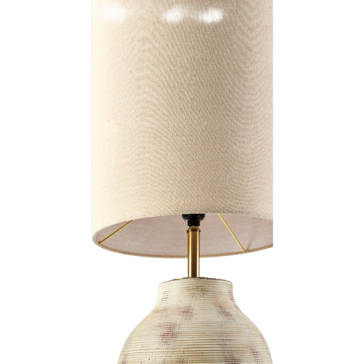   Painted Cream Cement Floor Lamp | Oroa.com