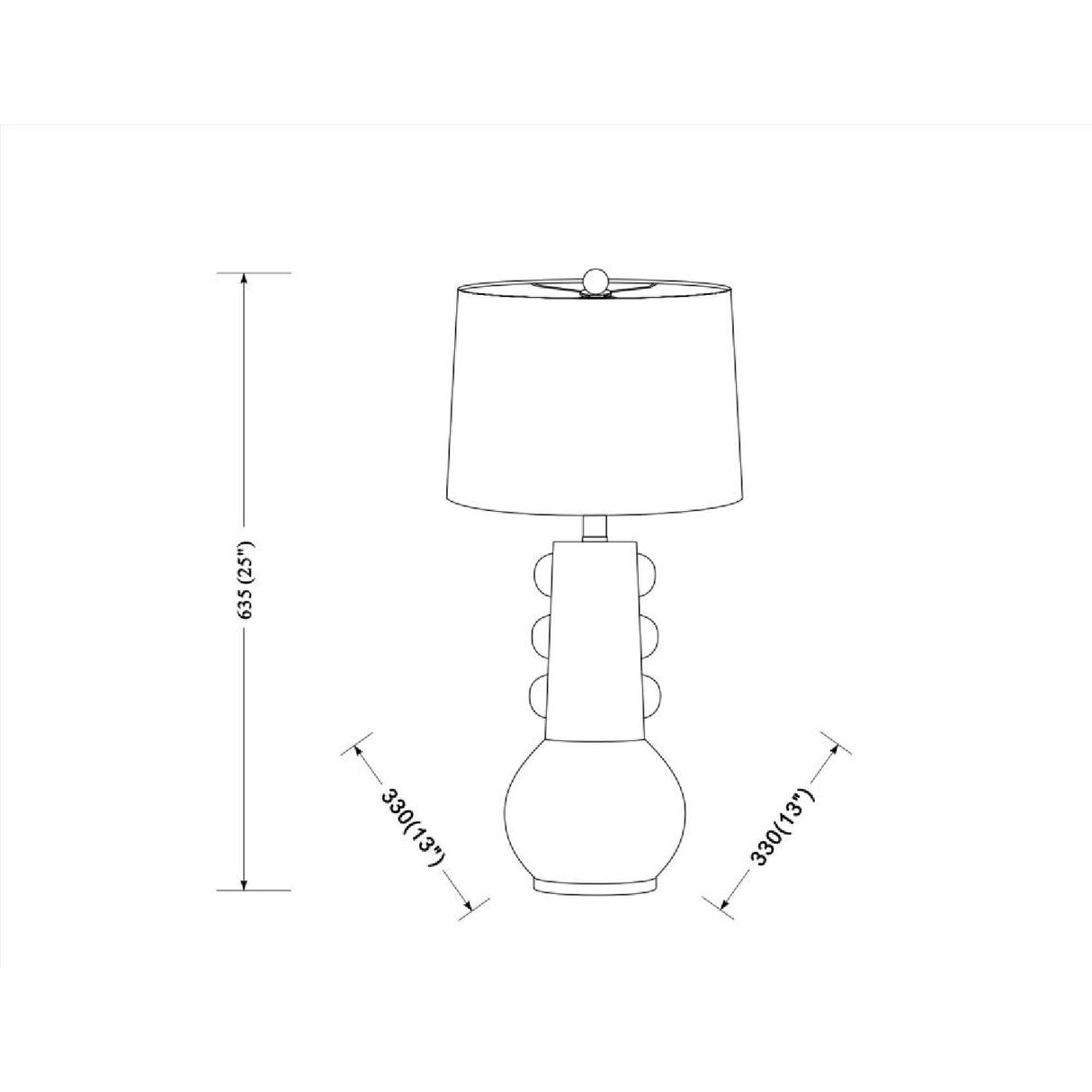   Painted Base Table Lamp | Oroa.com