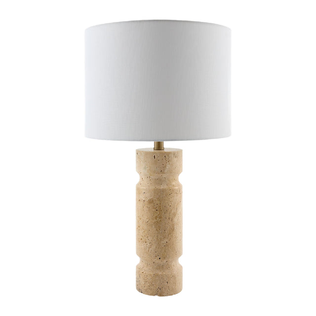 White Jute Accent Table Lamp | Kuda Home Colonna | Oroa.com