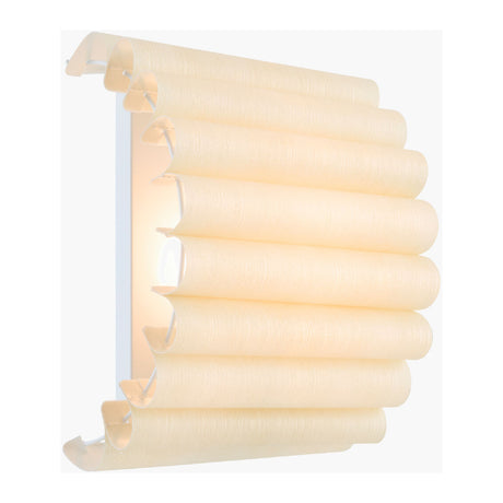   Scalloped Beige Linen Wall Lamp | Oroa.com