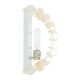 Modern European furniture -Scalloped Beige Linen Wall Lamp - www.oroa.com