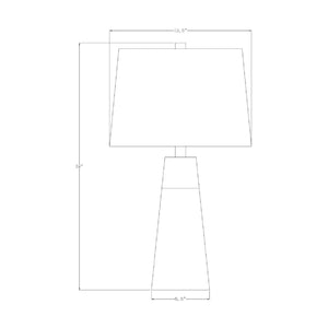   Modern European furniture - Beige Linen Concrete Table Lamps (2)  - www.oroa.com | Oroa.com