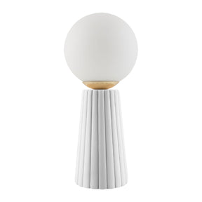 Modern European furniture - Fluted Ceramic Glass Table Lamp - www.oroa.com