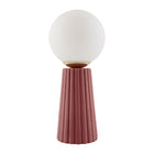 Modern European furniture - Fluted Ceramic Glass Table Lamp - www.oroa.com