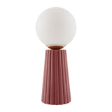 Modern European furniture - Fluted Ceramic Glass Table Lamp - www.oroa.com