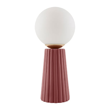 Modern European furniture - Fluted Ceramic Glass Table Lamp - www.oroa.com