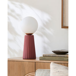   Fluted Ceramic Glass Table Lamp | Oroa.com