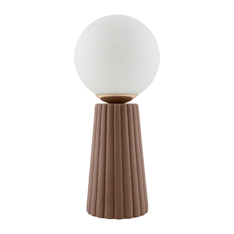 Modern European furniture - Fluted Ceramic Glass Table Lamp - www.oroa.com