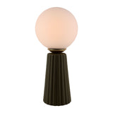 Modern European furniture - Fluted Ceramic Glass Table Lamp - www.oroa.com