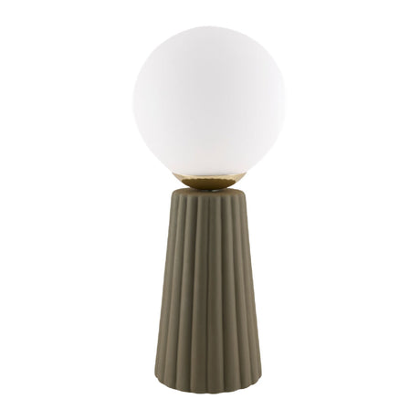 Modern European furniture - Fluted Ceramic Glass Table Lamp - www.oroa.com