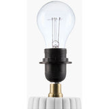 Modern European furniture - Fluted Ceramic Linen Table Lamp - www.oroa.com