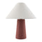 Modern European furniture - Fluted Ceramic Linen Table Lamp - www.oroa.com