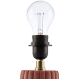 Modern European furniture - Fluted Ceramic Linen Table Lamp - www.oroa.com