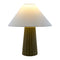Modern European furniture - Fluted Ceramic Linen Table Lamp - www.oroa.com